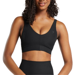 Gymshark Ribbed Sports Bra - Black