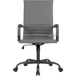 Leisuremod Harris Gray Office Chair 46"