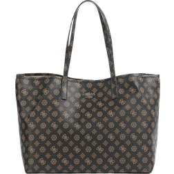 Guess Vikky Shopping Bag - Dark Brown