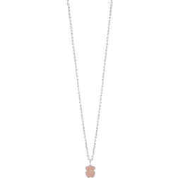 Tous Bear Motif Necklace - Silver/Quartz