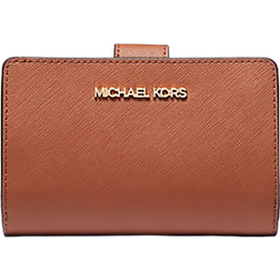 Michael Kors Medium Crossgrain Leather Wallet - Luggage