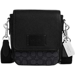 Coach Lucas Crossbody In Signature Jacquard - Silver/Charcoal/Black