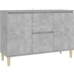 vidaXL Engineered Wood Concrete Grey Skænk 103.5x70cm