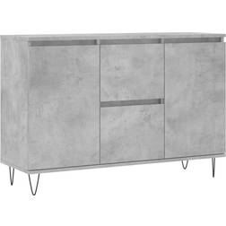 vidaXL Engineered Wood Concrete Grey Buffet 104x70cm