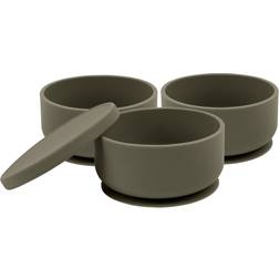 Tiny Dining Baby Silicone Suction Bowls with Lid 3-pack