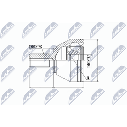 NTY Outer CV Joint For Volvo XC60 08