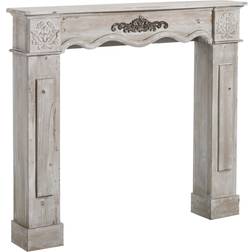 BigBuy Home Fireplace Fir White Shelf