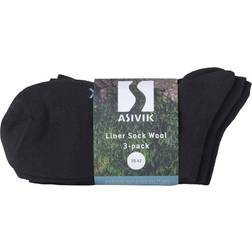 Asivik Liner Sok, merinould, 3-pak