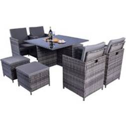 Outdoor Living Milano 9 Cube Patio Dining Set