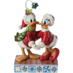 Enesco Donald Duck's Love Under The Mistletoe Multicolor Figurine 15.5cm
