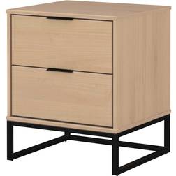 Ebuy24 Luna Oak/Black Sängbord 45x50cm