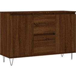 vidaXL Engineered Wood Brown Oak Sideboard 104x70cm