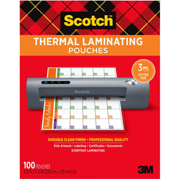 3M Scotch Thermal Laminating Pouches 3mil 100-pack