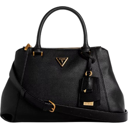 Guess Laryn Pebbled Luxury Satchel - Black