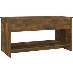 vidaXL Engineered Wood Smoked Oak Coffee Table 19.7x40.2"