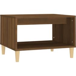 vidaXL Engineered Wood Brown Oak Table Basse 50x60cm