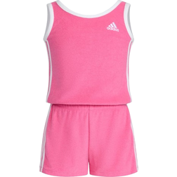 Adidas Kid's Terry Cloth Romper - Magenta Pop (IR4486)