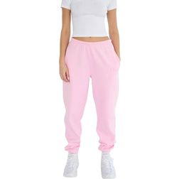 Kaiia Logo Cuffed Joggers - Baby Pink (MJOG3742)