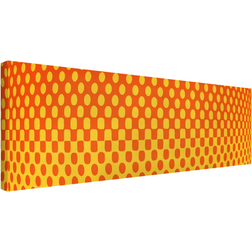 Micasia Retro Disco Ball Yellow/Orange Decoración de Pared 60x20cm