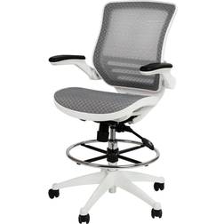 Flash Furniture Waylon Gray/White Office Chair 50"