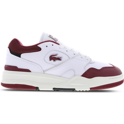 Lacoste Lineshot Mesh Collar M - White/Burgundy