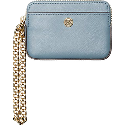 Michael Kors Medium Saffiano Leather Chain Card Case - Pale Blue