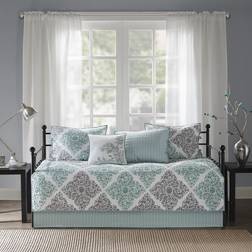 Madison Park Montecito Loose Sofa Cover Gray, Turquoise, Blue (45.7x40.6)