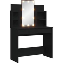 vidaXL 96x40x142cm Black Sminkbord 40x96cm