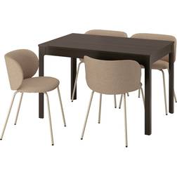 IKEA EKEDALEN/KRYLBO Dark Brown/Dark Beige Matbord 80x180cm 5st