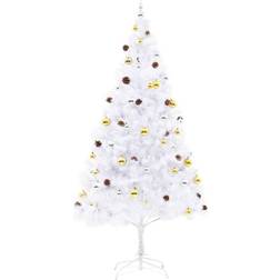 vidaXL Illuminated White Julgran 210cm