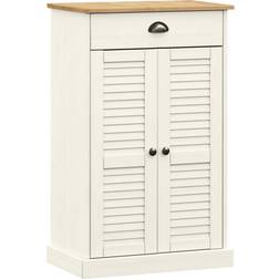 vidaXL Vigo White Shoe Rack 23.6x37.8"