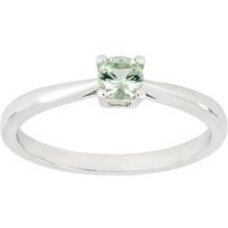 Joanli Nor Helen Solitaire Ring - Silver/Green