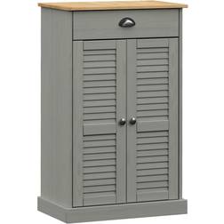 vidaXL Vigo Grey Shoe Rack 23.6x37.8"