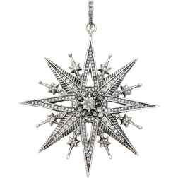 Glocom Royalty Star Pendant - Silver/Transparent