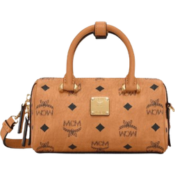 MCM Visetos Handbag - Cognac