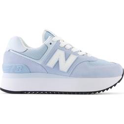 New Balance 574+ W - Light Chrome Blue/Quarry Blue/White