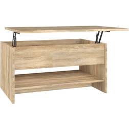 vidaXL Engineered Sonoma Oak Coffee Table 80x50cm