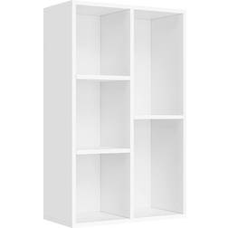 Vasagle Modern Floor Standing Storage Unit Cloud White Scaffale per libri 80cm