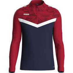 JAKO Kid's Ziptop Iconic - Marine/Chilirot (8624K-901)