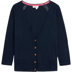 White Stuff Naria V Neck Cardi - Dark Navy