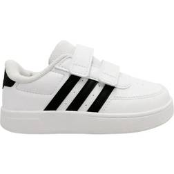 Adidas Infant Breaknet Lifestyle Court Two-Strap Hook-and-Loop - Cloud White/Core Black/Core Black