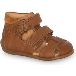 Pom Pom Starters Two Velcro Sandal - Camel