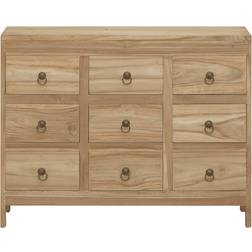 vidaXL Solid Wood Teak Natural Commode 80x55.1cm