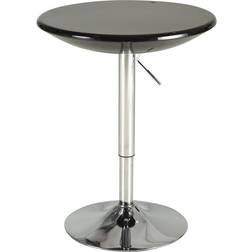 Homcom Tall Bistro Pub Desk Black Bar Table 24.5x24.5"