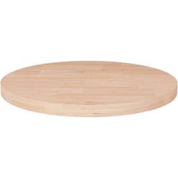 vidaXL Solid Wood Oak Natural Bordsskiva 40cm