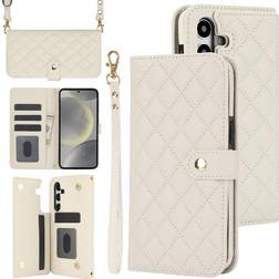 Crossbody Style with 5 Card Slots Premium Protection Stand Function Wallet Case for Galaxy S24