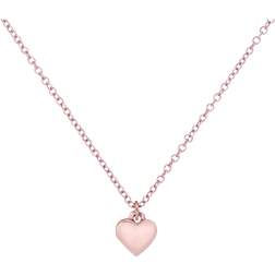 Ted Baker Hara Tiny Heart Necklace - Rose Gold/Transparent