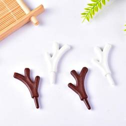 Grandado Plast Mini White/Brown Julgranspynt 10cm