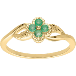 Gemondo Floral Ring - Gold/Emerald