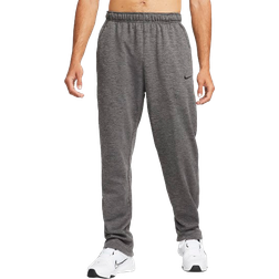 Nike Men's Therma-FIT Open Hem Fitness Pants - Charcoal Heather/Dark Smoke Grey/Black